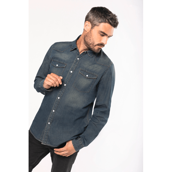 Kariban | Chemise en jean à manches longues Kariban | Chemise en jean à manches longues